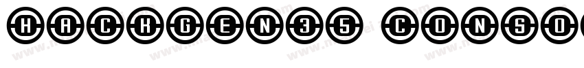 HackGen35 Console Re字体转换